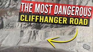 A Mahindra Thar Crossing the Most Dangerous Cliffhanger Road