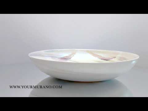 CALLE sleek white and iridescent plate video