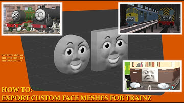 {TRAINZ TUTORIAL} How to export custom face meshes for Trainz (Read Description before beginning)