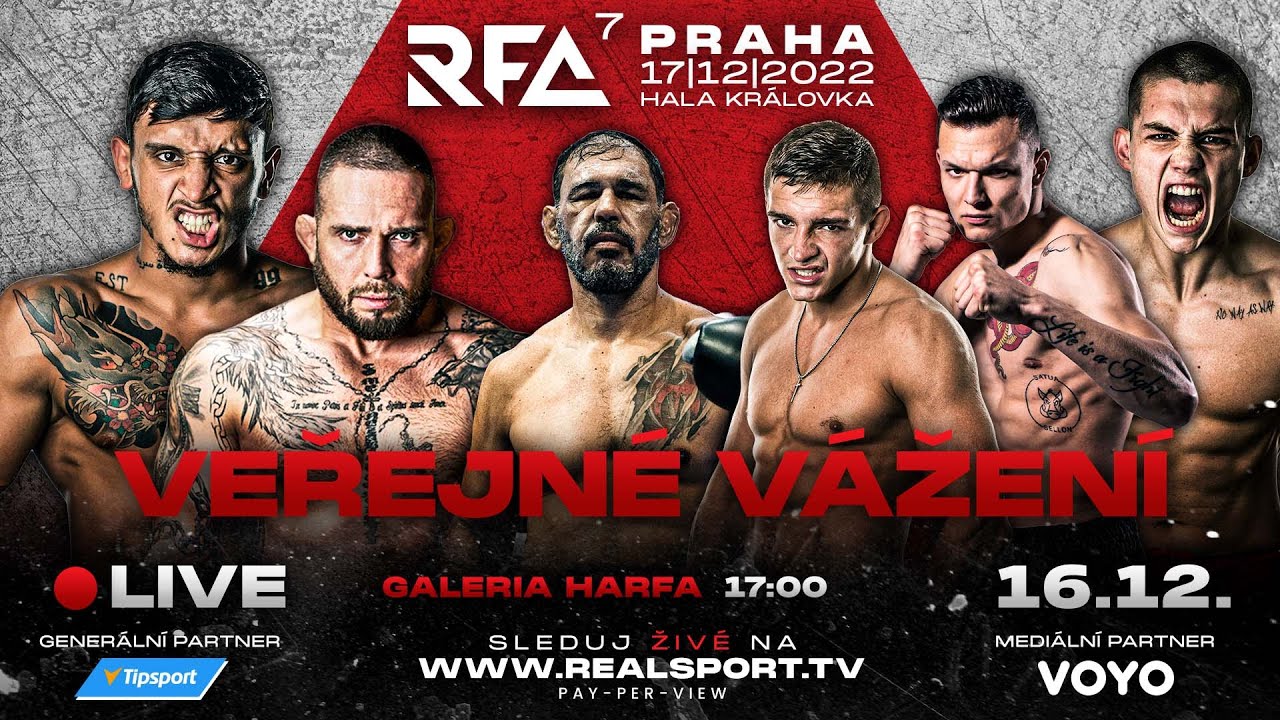 Veřejné vážení RFA 7 LIVE Praha Harfa