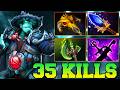 35 Kills Storm Spirit Monster Gameplay Dota 2 !! Storm Spirit Pro Mid Lane Gameplay Guide Build 7.41