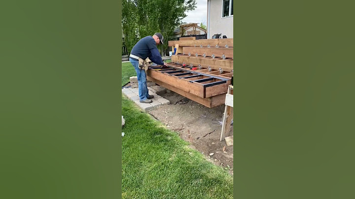 Wide stair treads for deck. #woodworking #deck #deckbuilding