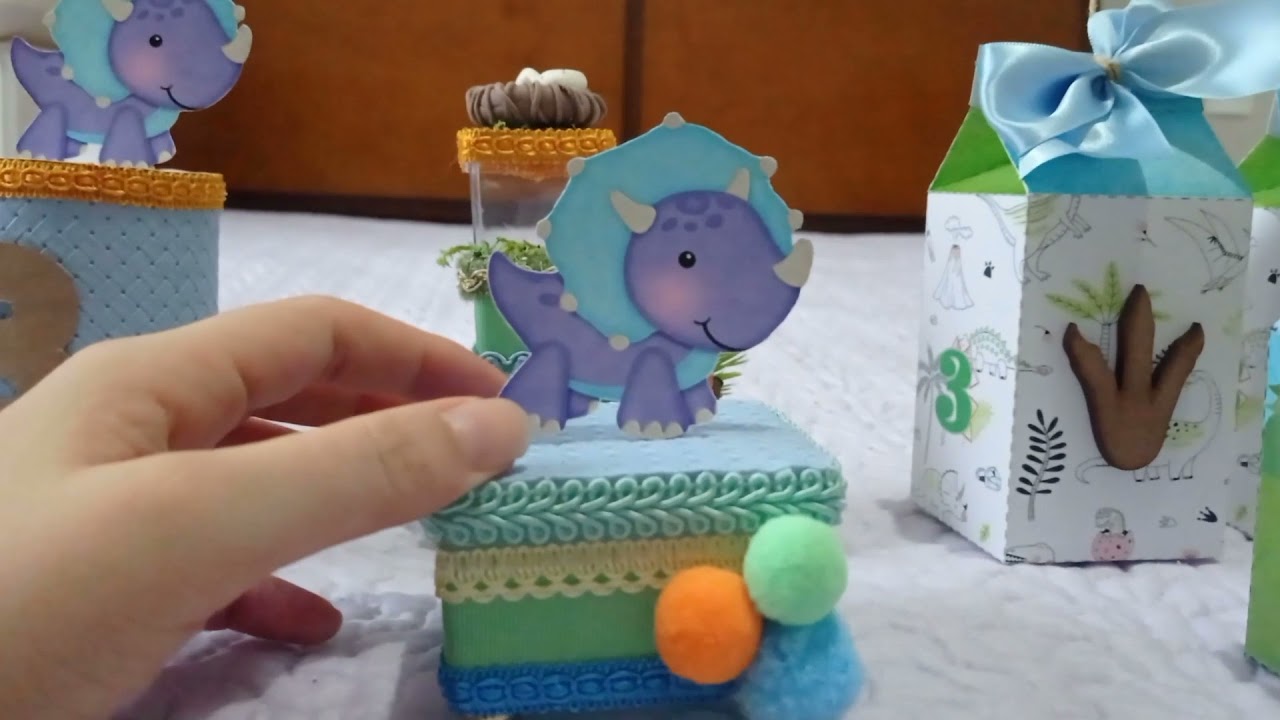 Cofrinho Personalizado 360° Dinossauro Baby, Lembranças