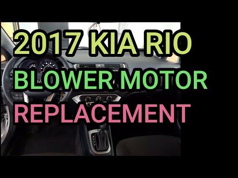 2011-2020 Kia Rio Blower Motor Replacement DIY. EASY and cheap.
