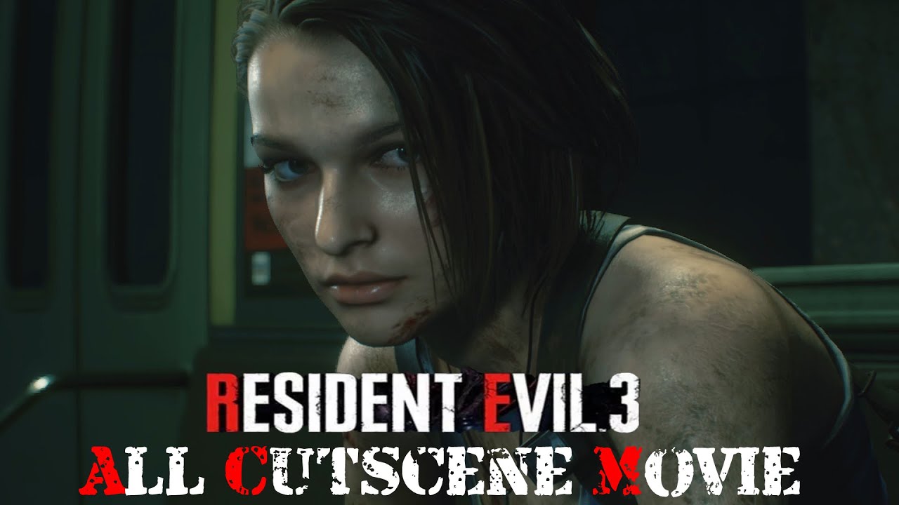 Resident Evil 3 REmake - All Cutscene Movie (No Subtitles Edition)