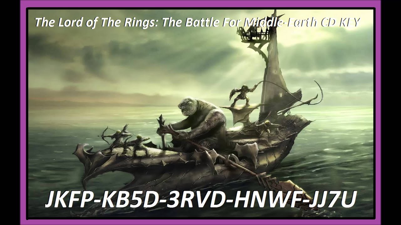 Lord of the rings battle for middle-earth 2 serial key