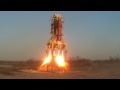 First and last 4 engine firing on b  rocket engine failure