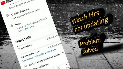Watch Hours not updating |problem solved| tamil| #watchhours |2023