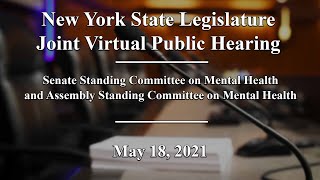 NYS Legislature Joint Public Hearing: Mental Health Crisis Services - 05\/18\/21