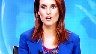 Samantha Hayes Tele Prompt Blooper