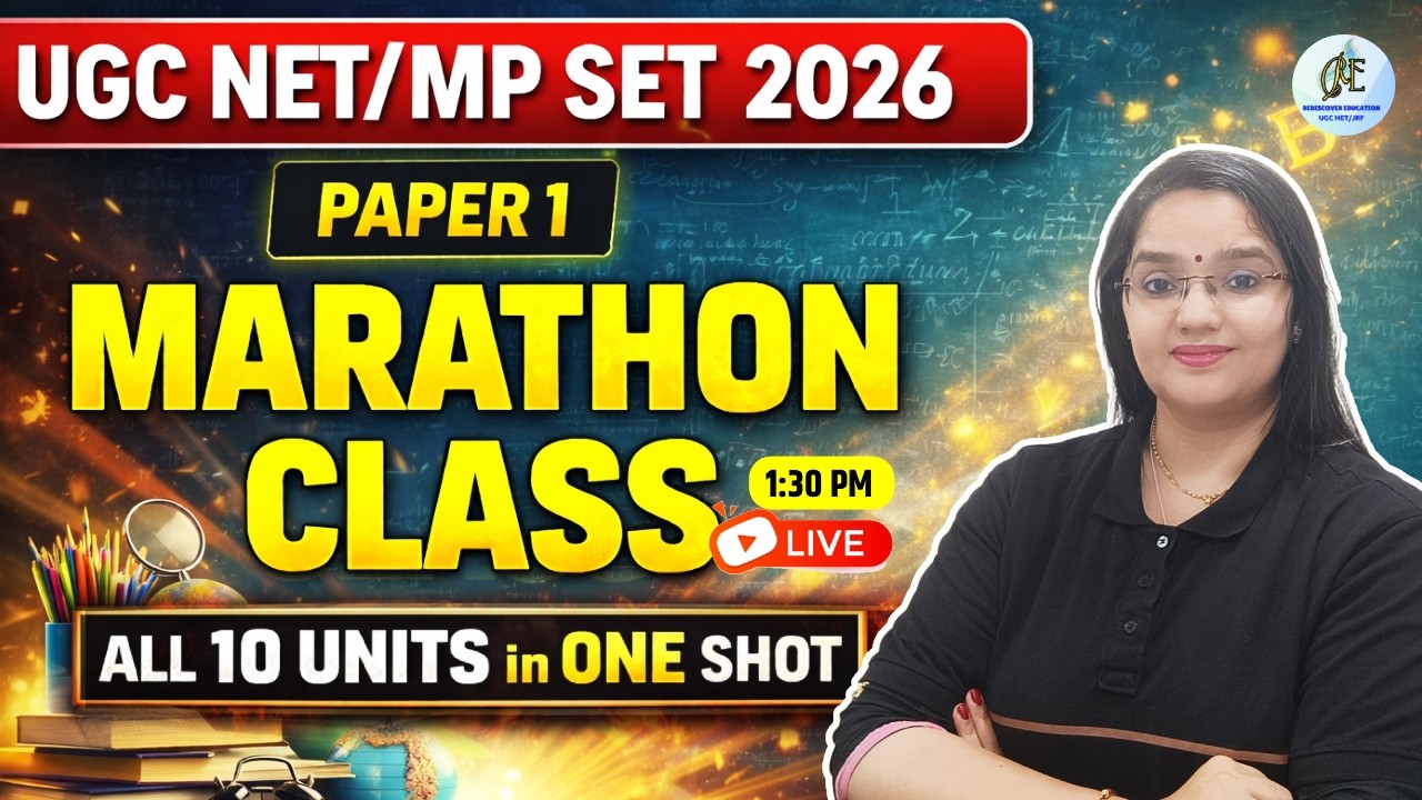 UGC NET 2026 Paper 1 Marathon Class | All 10 Units in One Shot | Complete Syllabus by Rachana Ma’am