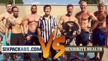 300 Rep Weighted Push-Up Competition - The Final Six Pack Shortcuts Video