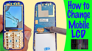 How to change replace china keypad feature mobile phone LCD display screen Tutorial#26
