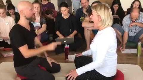 BioDynamic Breathwork demo. Ocular belt of tension with founder Giten Tonkov