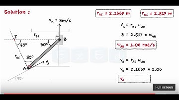 Kinematics Of Rigid Bodies - General Plane Motion - Solved Problems