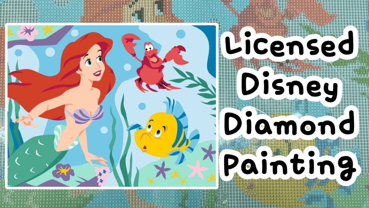hachette heroes is making diamond paintings now?!? | the little mermaid diamond painting unboxing!