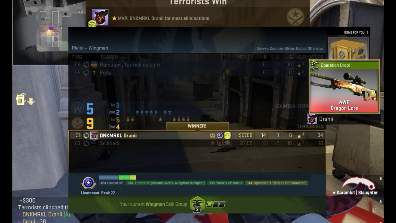 Dragon Lore MW Drop 05.06.2017