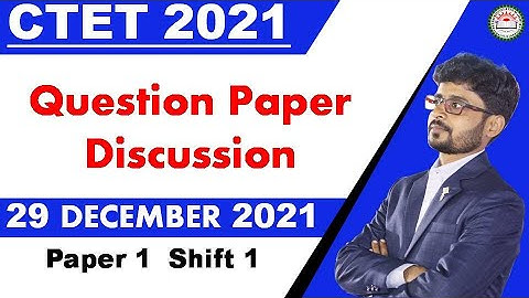 CTET Dec 2021 Answer Key || 29 December 2021 Paper 1 || 1st Shift || CDP & MATHS