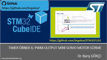 STM32F1 STM32CubeIDE HAL Driver TIMER Part 7: PWM OUTPUT MİNİ SERVO MOTOR SÜRME