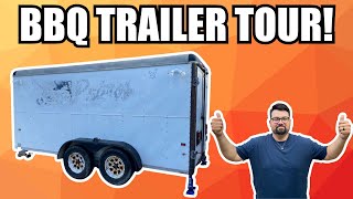 FULL CONVERTED 6X14 ENCLOSED BBQ TRAILER TOUR!