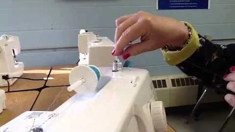 How to wind a bobbin. By: Cathleen Johnson