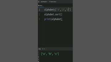How to arrange values in ascending order in python using sort function #shorts
