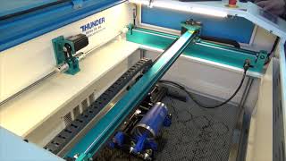 Thunder Laser USA Improved Roller Rotary Setup