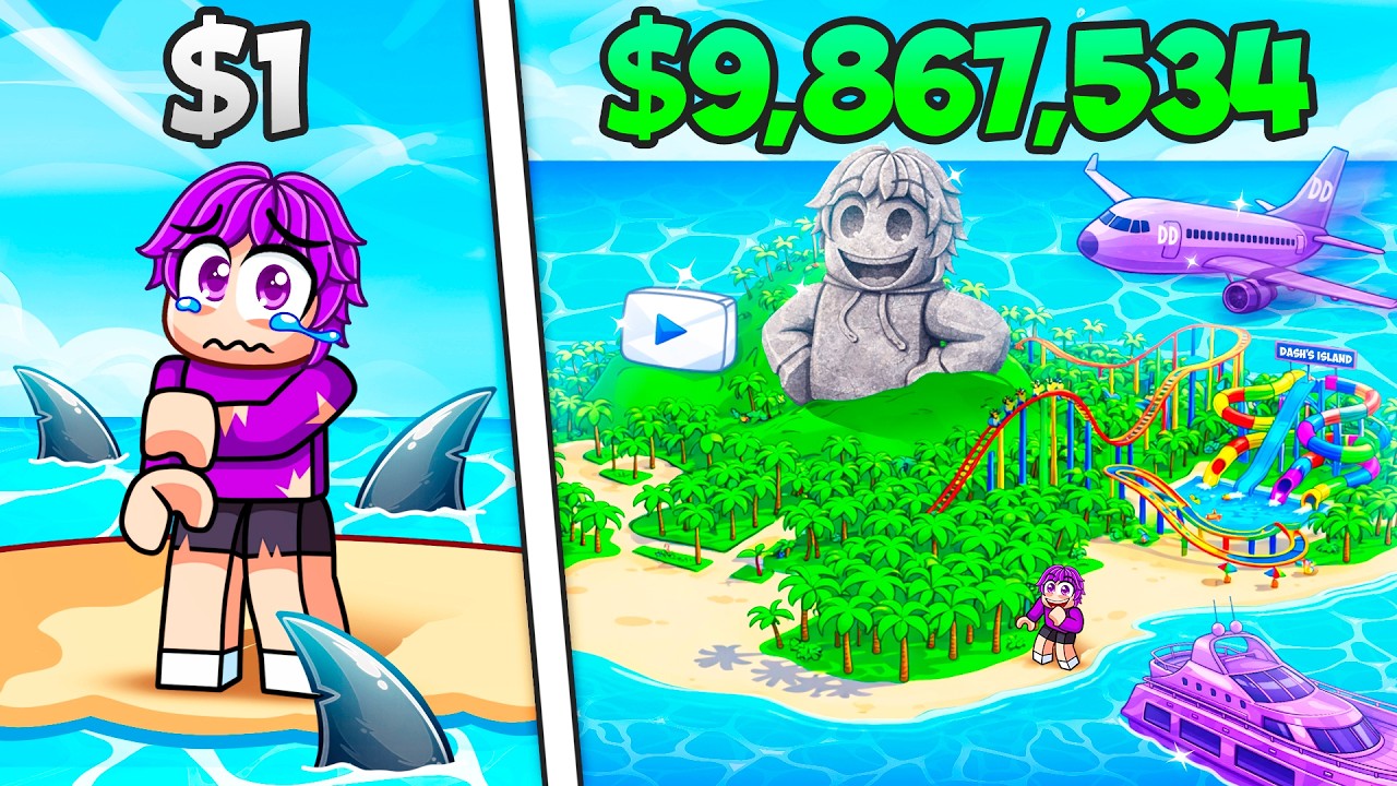 Spending $9,867,534 Building An ISLAND in Roblox..