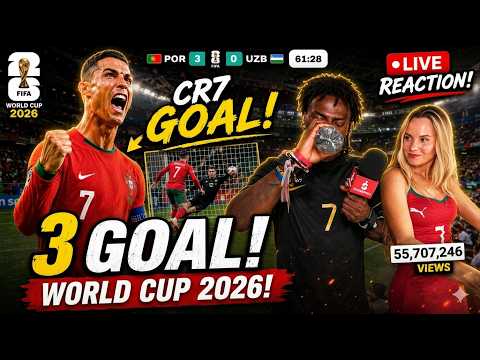 portugal vs uzbekistan highlights 2026 Reaction #ishowspeedshorts #cr7 #