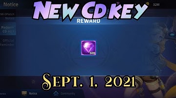 New Cd-Key - Sept. 1, 2021 (500 Diamonds) | MLA Gameplay