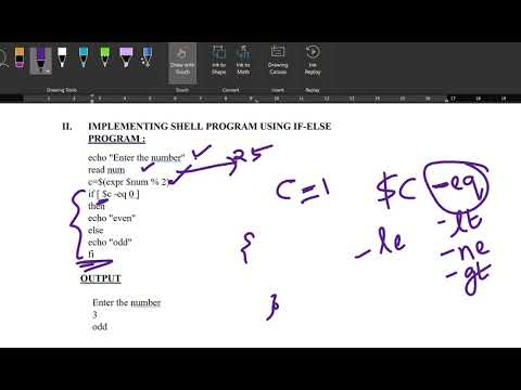 EXP No:2 SHELL PROGRAMMING --- if-else - YouTube