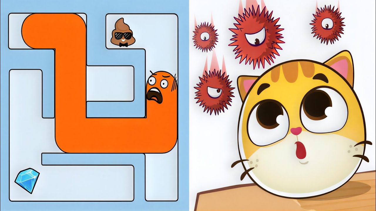 Pet Me Maje VS Hide The Balls - All Levels SpeedRun Gameplay