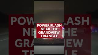 Video shows power flashes during severe storms in Kansas City