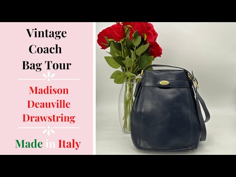 Vintage Coach Bag Tour | Madison Deauville Drawstring | Cristina