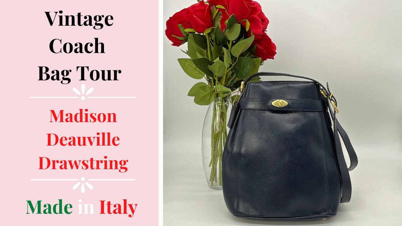 Vintage Coach Bag Tour | Madison Deauville Drawstring | Cristina