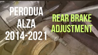 Tutorial Melaras Brek Belakang Perodua Alza 20142021(Brake Shoe Adjustment)