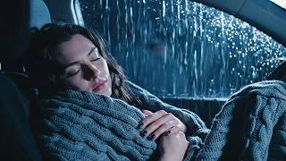 Soft Rain Inside a Warm Vehicle During Midnight for Calm Relaxation screenshot 4