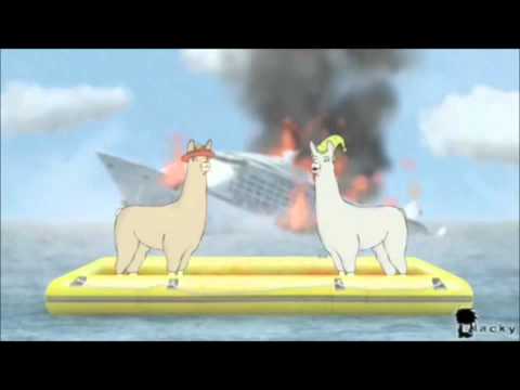 Lamas mit Hüten 1-4