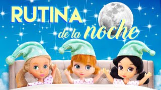 Rutina de Noche y cuidados de mis Princesas Disney  |  La Pandilla Junior