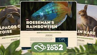 Lowland Gorilla, Galapagos Tortoise, Rainbowfish & More! 🦅🐍 Planet Zoo 2 Zoopedia Update #9