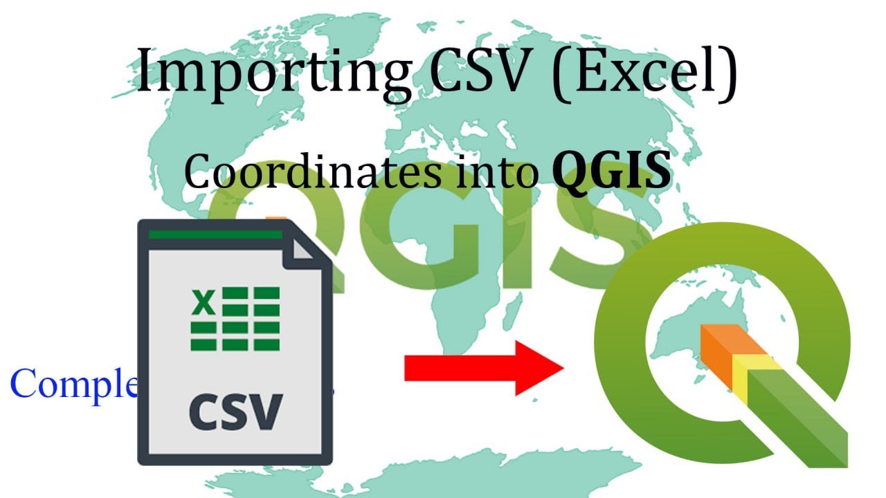 How to Import CSV (Excel) Coordinates Into QGIS: Step by Step - YouTube