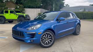 2018 sapphire blue macan at Porsche of Destin