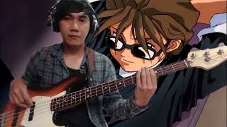 Video thumbnail of "Just Communication Gundam Wing Opening Song - Bass Cover"