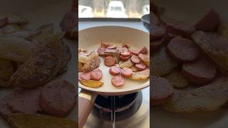 Sizzly sausages and Golden potatoes| Comfort food ✨🧈