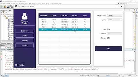 JavaFX Project - Gym Management System in JavaFX with Source Code and Database