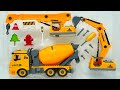 concrete mixer Excavators crane Truck Let's assemble a car that fits the situation