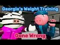 Georgie's New Year's Weight Training Gone Wrong... (Piggy Animation)