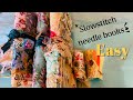 Slow stitch needle books reuse scrap fabric  beginner friendly howto