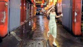 Walking in Heavy Rain in Saigon Vietnam | 4K Walking