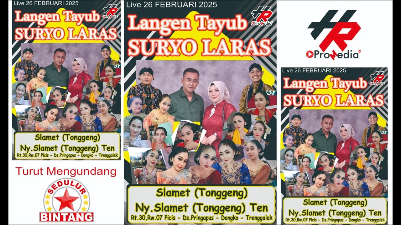 Live Langen Tayub SURYO LARAS Di Rumah Mas.SLAMET TONGGENG Pringapus - Dongko - Trengggalek//GANA